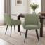 Chaises de salle à manger rembourrées en similicuir avec pieds en métal (ensemble de 4)-370718501-380069195