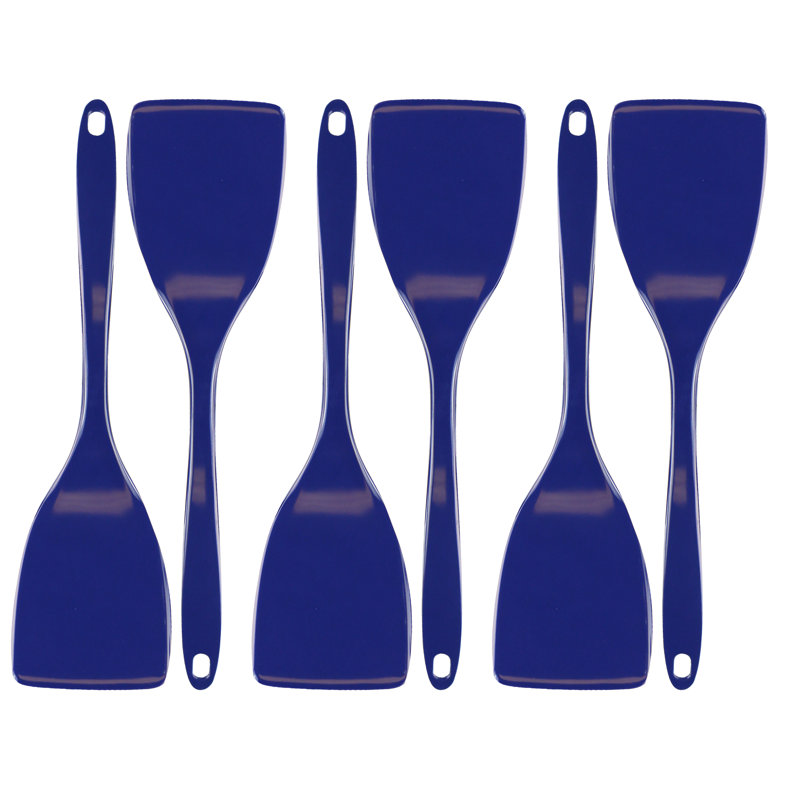 Indigo Melamine Spatula Set, 11-inch, BPA Free, Set of 6