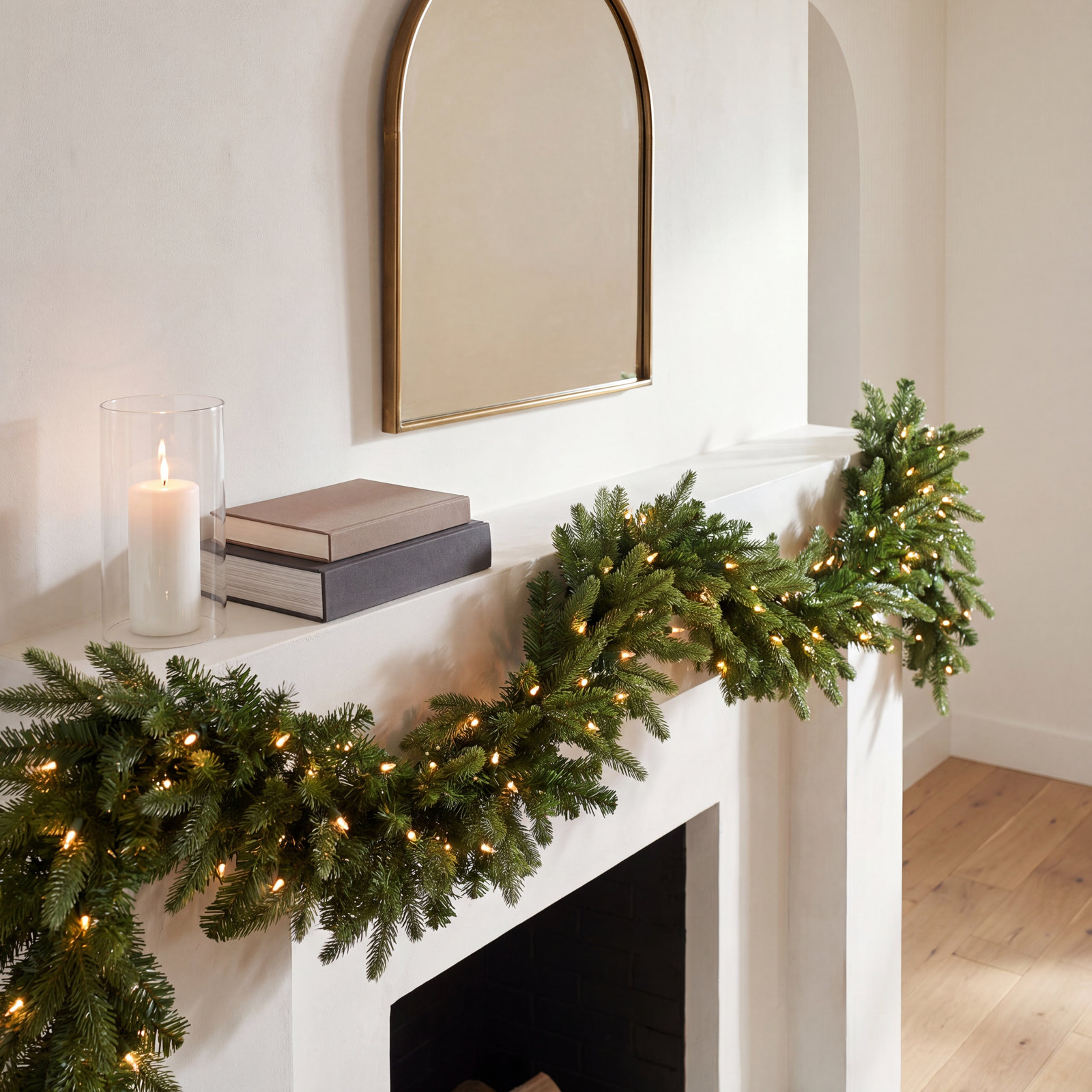 108" Pre-Lit Fir Garland