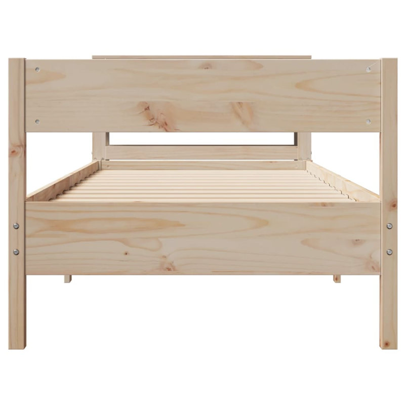 Clarion Bed Frame, 75 x 190cm, Brown