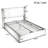Lift-Storage Platform Bed With Gas Lift, Wooden Slatted Frame, Rustic Brown Finish, No Box Spring Required, Noise-Free, Natural Wood Texture-1147666041-1146243834
