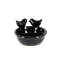 Black Ceramic Feeding and Drinking Bowl