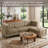 4 - Piece Upholstered Camel Tufted Corduroy Modular Sectional with Pillow Back and Removable Flip-Tray Top Storage Ottoman-1624904041