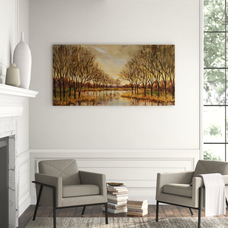 Twilight On The River Print by Liv Carson, Outdoor, 36" H x 72" W