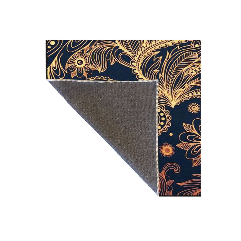 Mixed Patterned Woven Base Decorative Washable Rug, Rectangle 4'7" x 6'7" Rug Pad Included