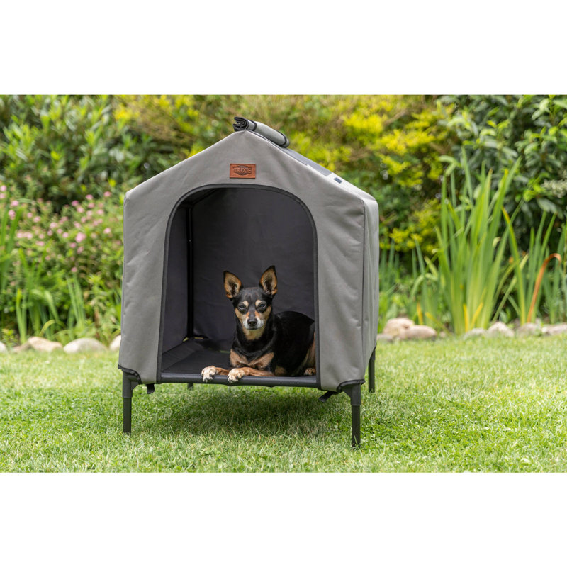 Niche pour chien surélevée 2 en 1, lit surélevé et tente de camping pour animaux trixie, lit surélevé et abat-jour pour chiens