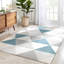 Arden Power Loom Teal/Grey Rug-60066507