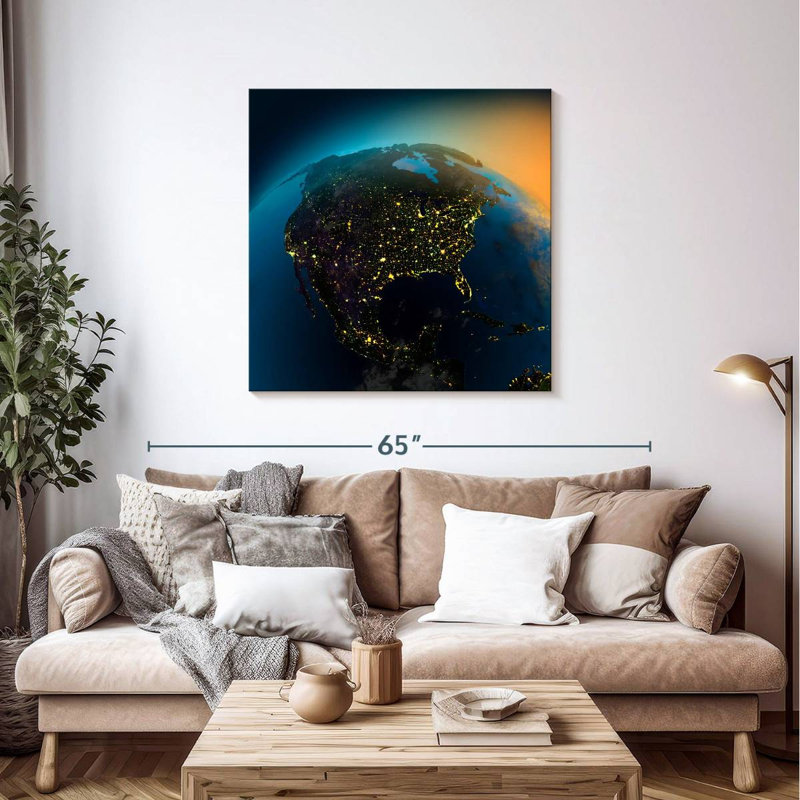 Oberle View Of America, 39" H x 39" W