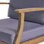 Fauteuil club de patio Perla gris foncé-1932457826