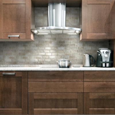 Peel and Stick Gel Backsplash Tile Metro 12'' x 8''