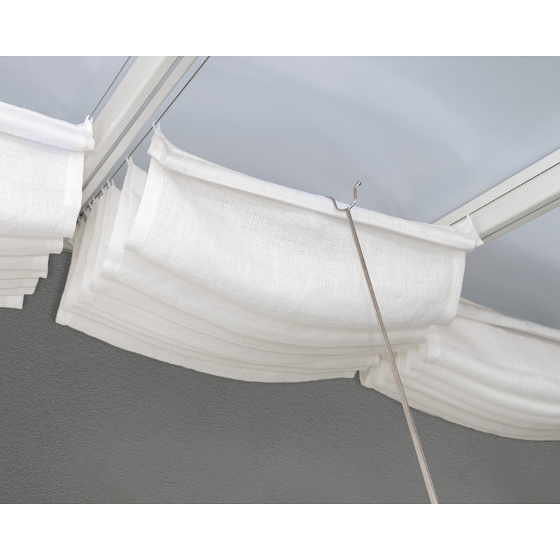Palram - Auvent de couverture de patio Canopia 10 pi x 14 pi pour Feria 10 pi, Olympia 10 pi, Sierra 10 pi et San Remo 10 pi blanc