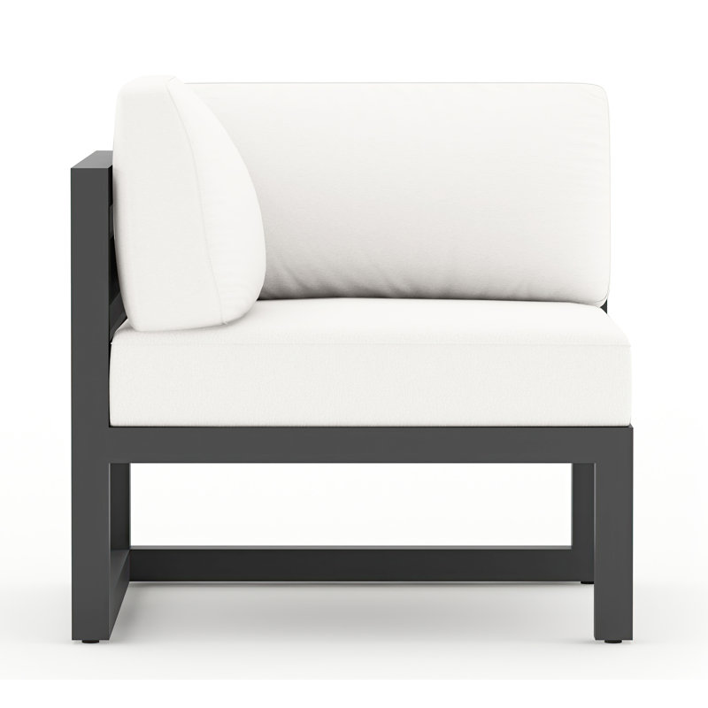 Avion Patio Chair with Sunbrella Cushions, Canvas Natural Sunbrella® Canvas, Slate