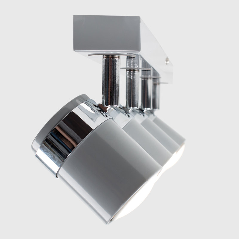 Lacey 4-Light 54cm Ceiling Spotlight, Grey, No Bulb