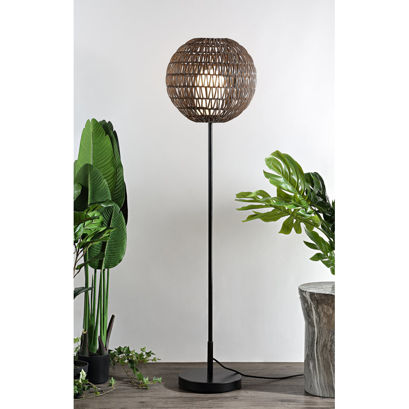 Kittredge 61'' Black Traditional Floor Lamp