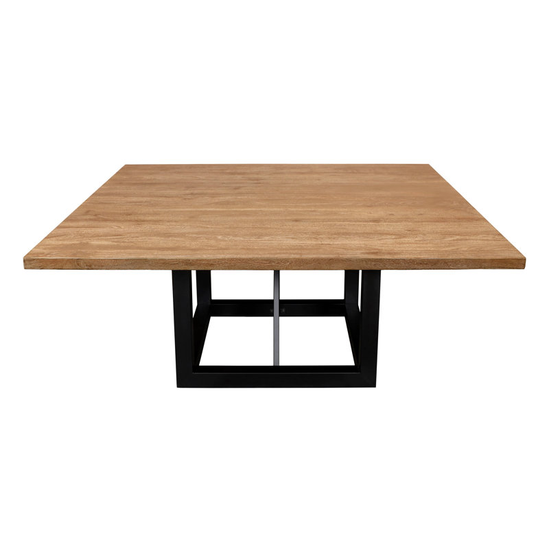 Table de salle à manger Gracie Mills, Natural Wood / Black