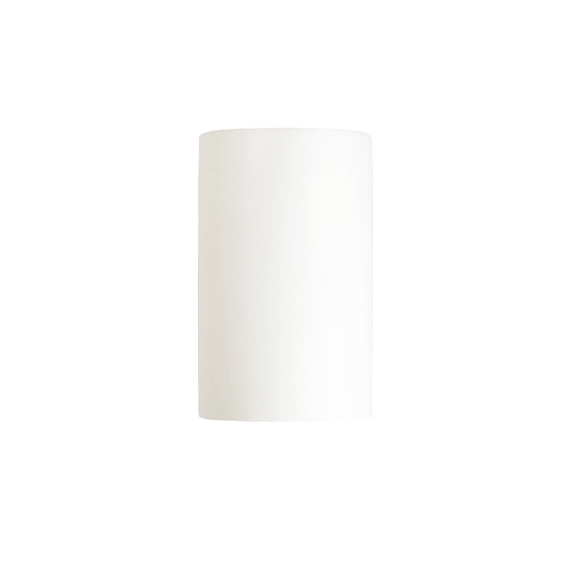 Applique murale 1 lumière Pacursa, H 9,5 po x l 5,75 po x P 4,5 po, Incandescente (non incluse), Blanc brillant