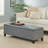 Upholstered Rectangular Storage Ottoman Bench | Gift Idea