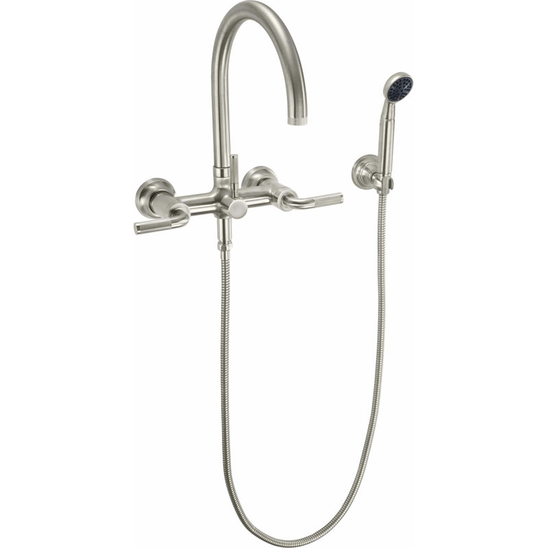 Descanso Tub Filler with Diverter, Lever Handle, Satin Nickel