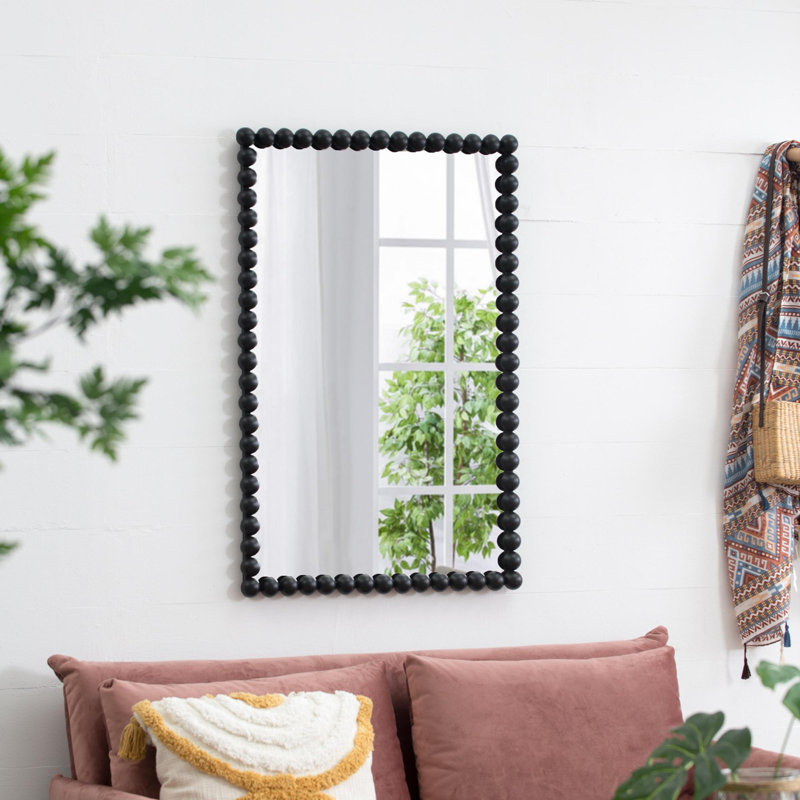 Miroir rectangulaire noir