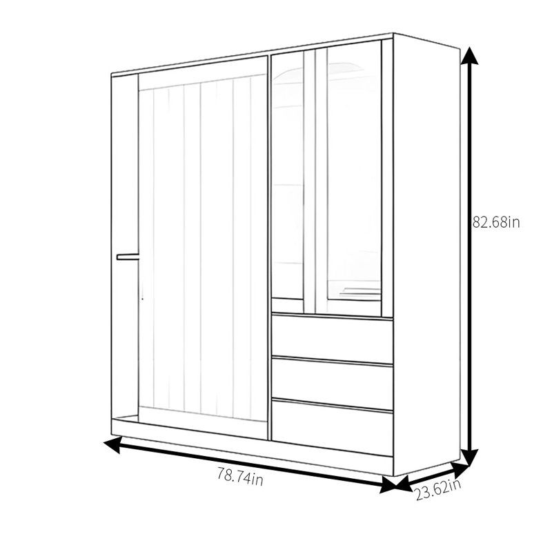 Beachwood, 83" H x 79" W x 24" D