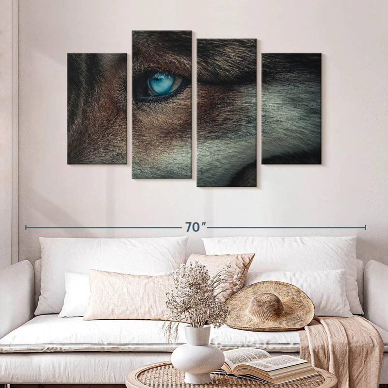 Brampt Blue Eyed Wolf