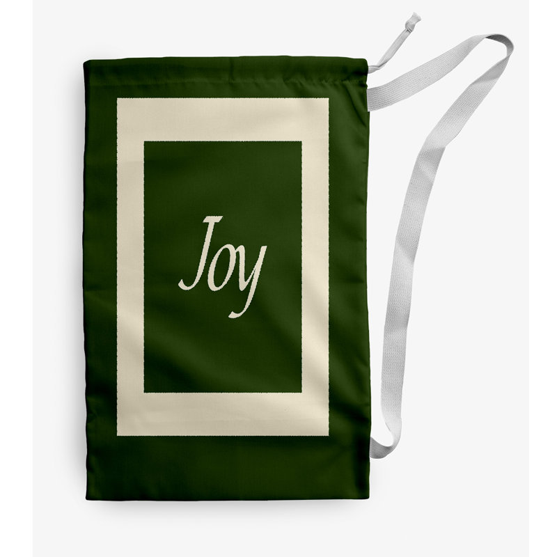 Fabric Laundry Bag with Handles, Small (29" H x 18" W), Green
