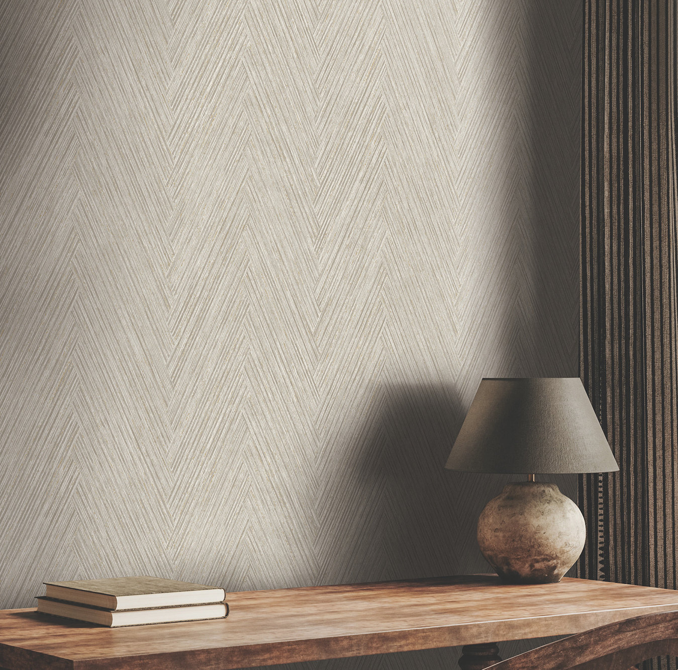 Jan Wallpaper Double Roll, Linen