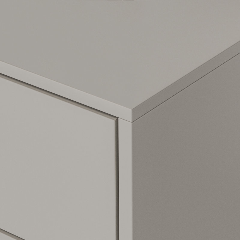 Duckworth 2-Piece Nightstands Set, Taupe Gray