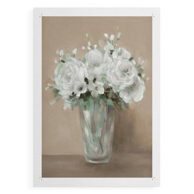 White Blooms -Canvas Print Only - NOT FRAMED