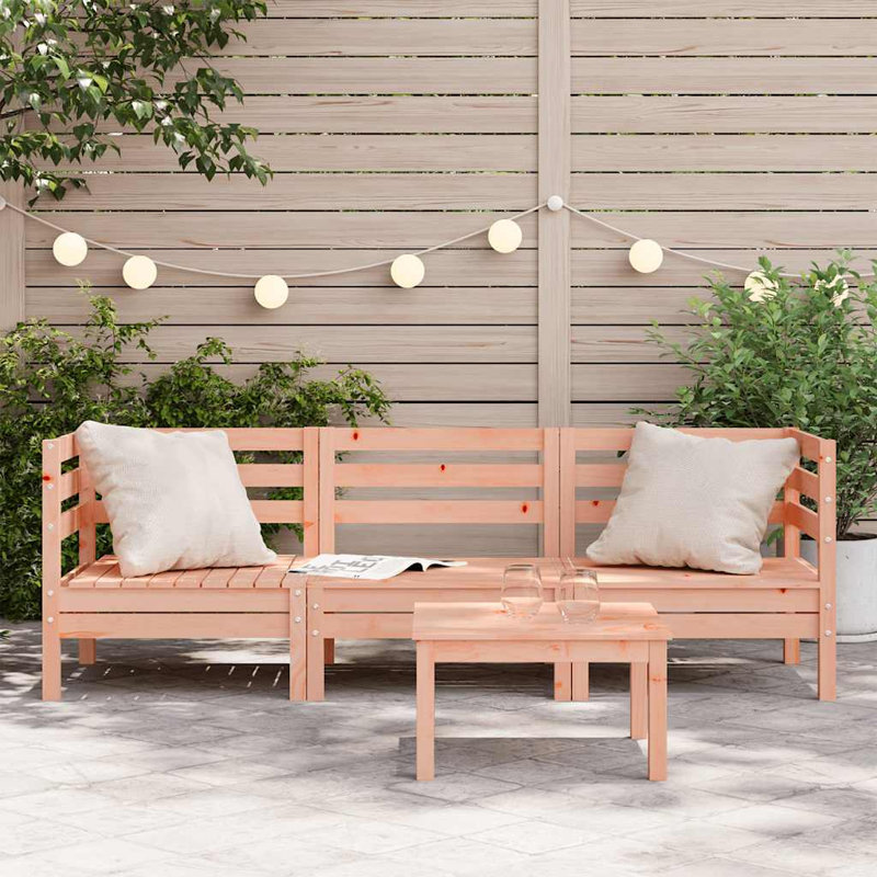 Giovanna 190.5cm Wide Wood Patio Sofa, Brown