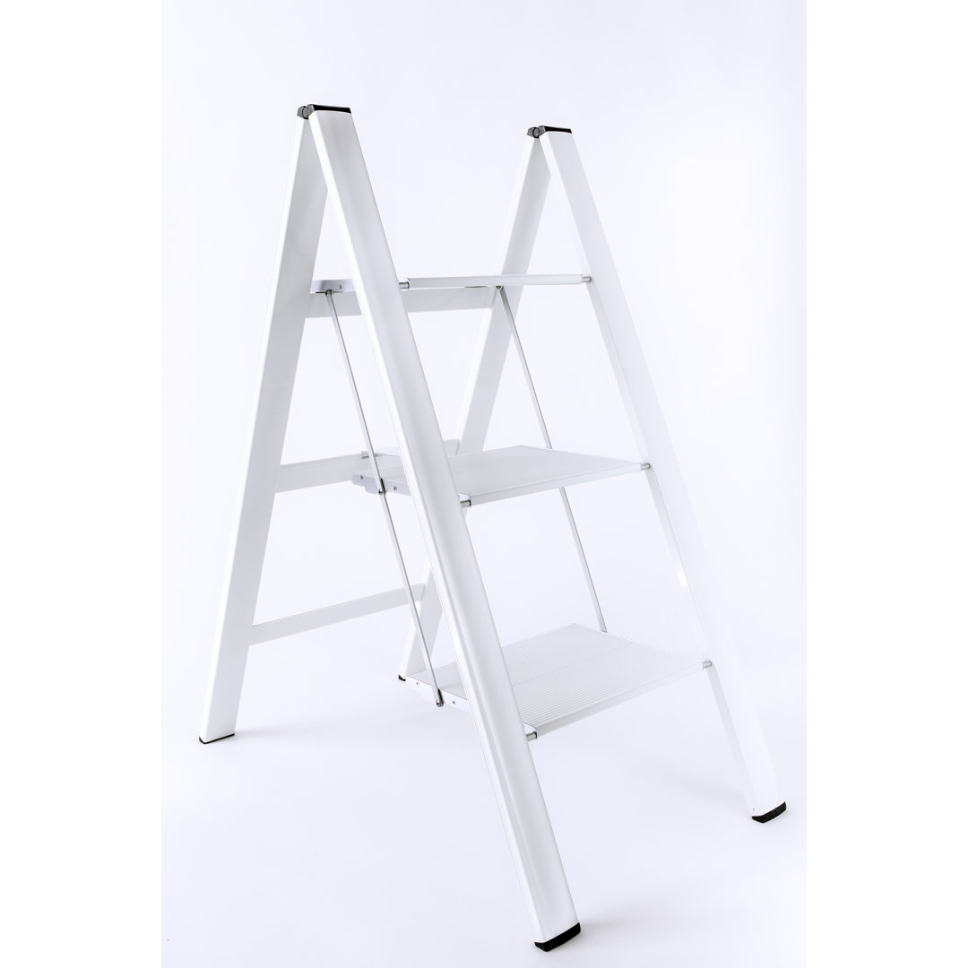 Urbanity 3 - Step Aluminum Lightweight Folding Step Stool Hasegawa Ladders 