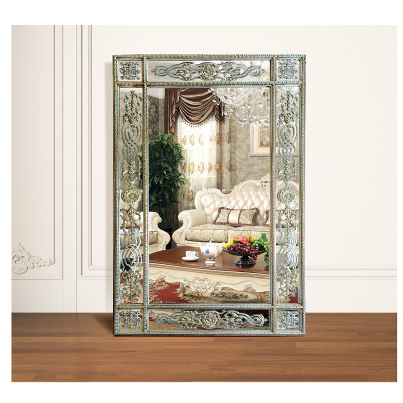 Solid Wood Mirror, Silver