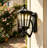 Solar Wall Light Outdoor Classic Black