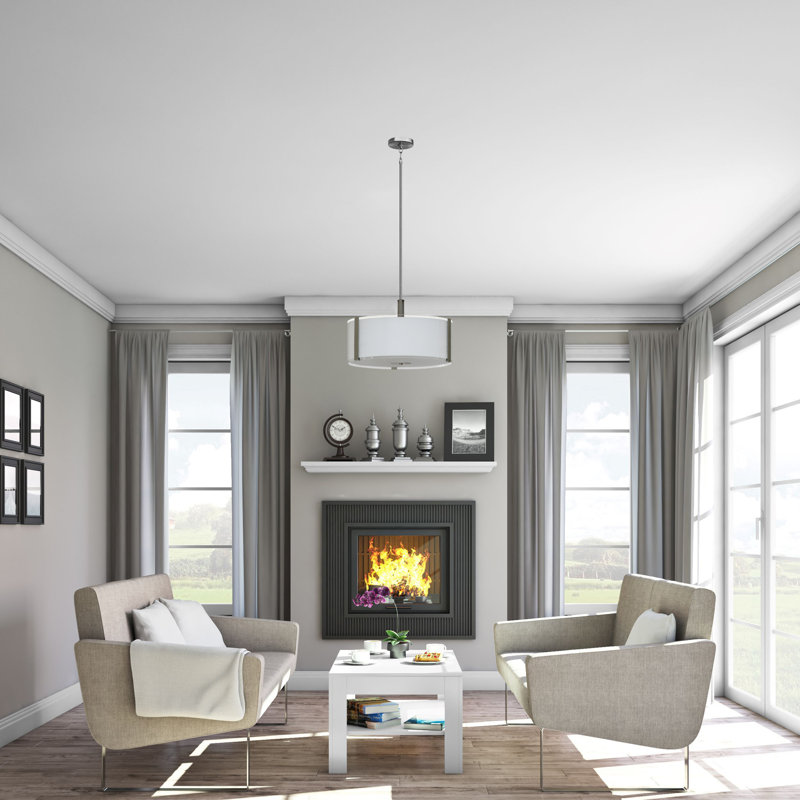 Luminaire suspendu en dôme à 3 lumières Winesburg Latitude Run®, H 65 po x l 20 po x P 20 po, Acier