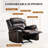 Recliner Chair for Living Room Home Theater Seating Single Reclining Sofa Lounge with Padded Seat Backrest