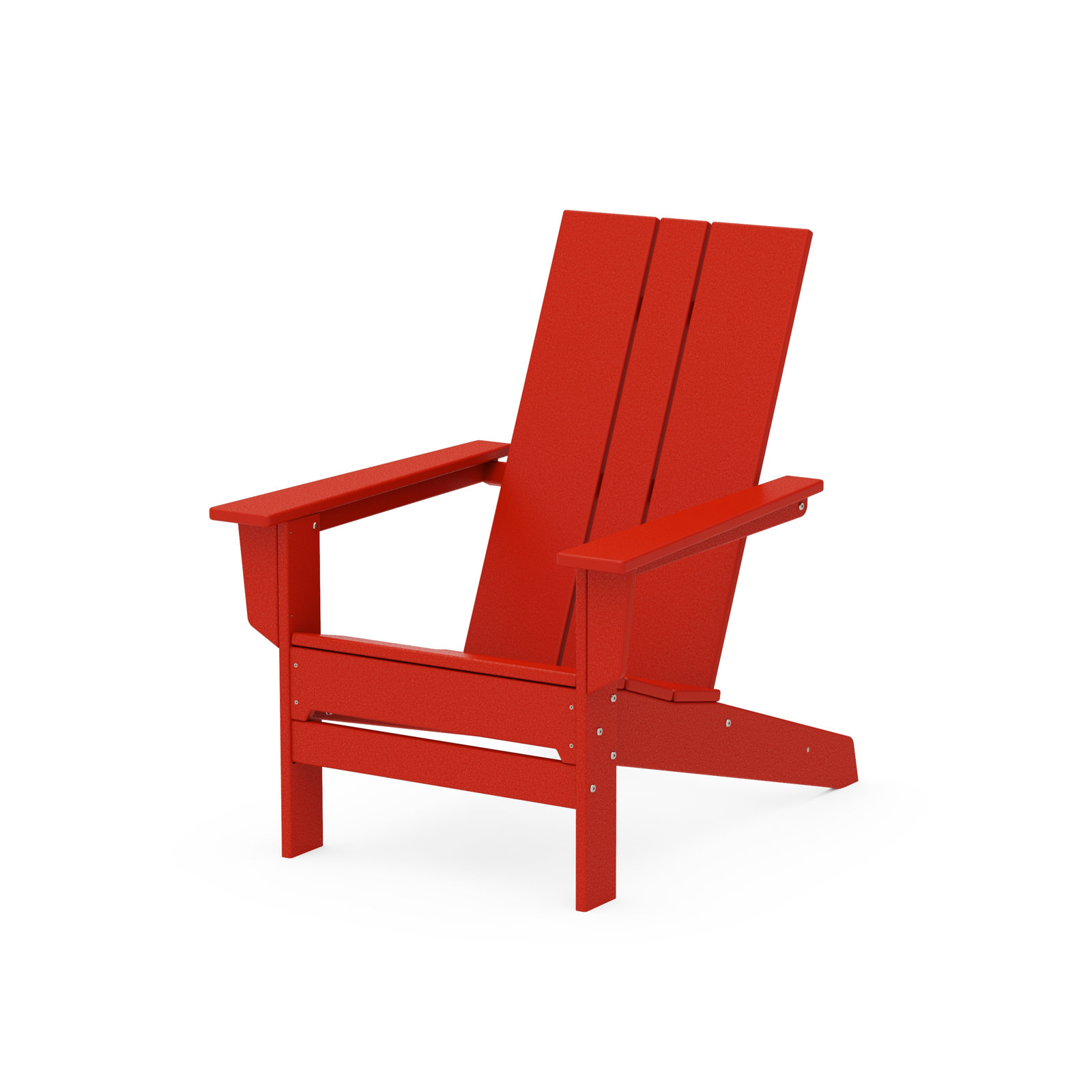 POLYWOOD x AllModern Plastic Adirondack Chair, Sunset Red