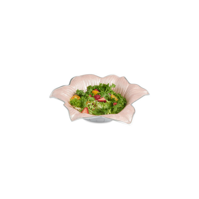 Lily Serving Bowl, Pink Ice