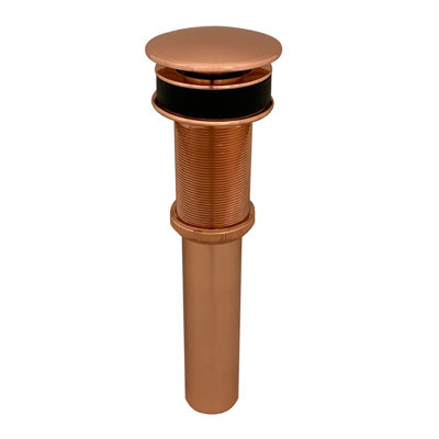 Drain escamotable pour lavabo de salle de bain 1,5 po - Cuivre poli