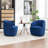 Stith Velvet Upholstered Swivel Barrel Chair-1910881356