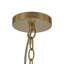 9-Light Cluster Grape Ribbed Glass Chandelier
