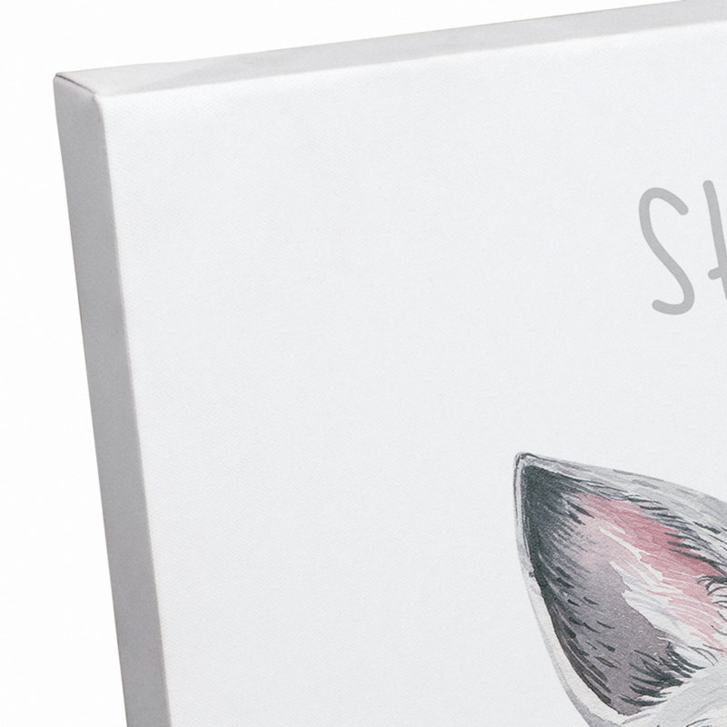 Art sur toile, raton laveur stay Curious
