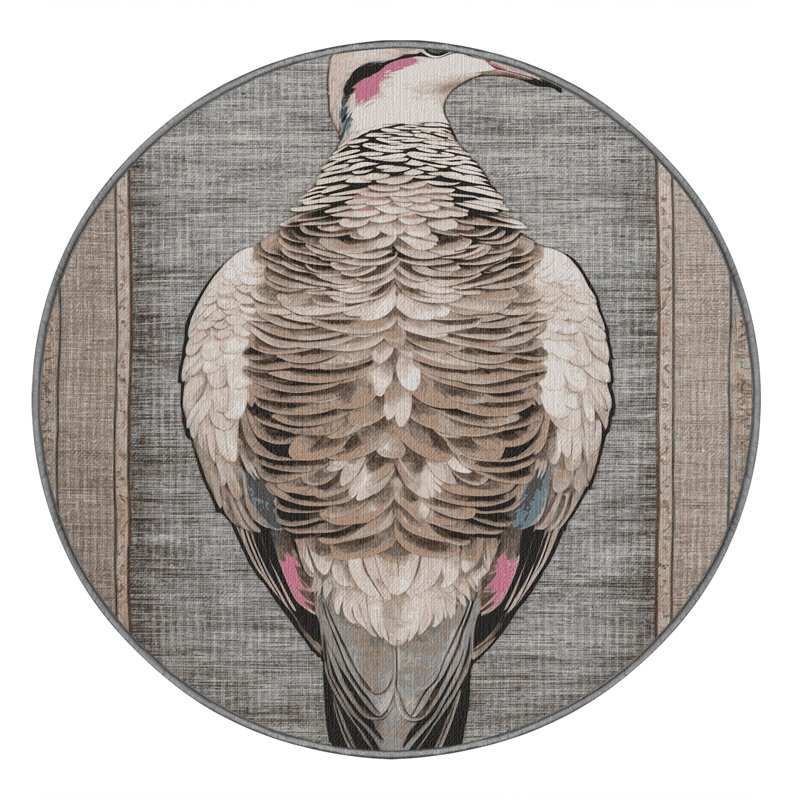  Tapis lavable Cape Turtle Dove Birds, Rectangulaire 3 pi x 5 pi