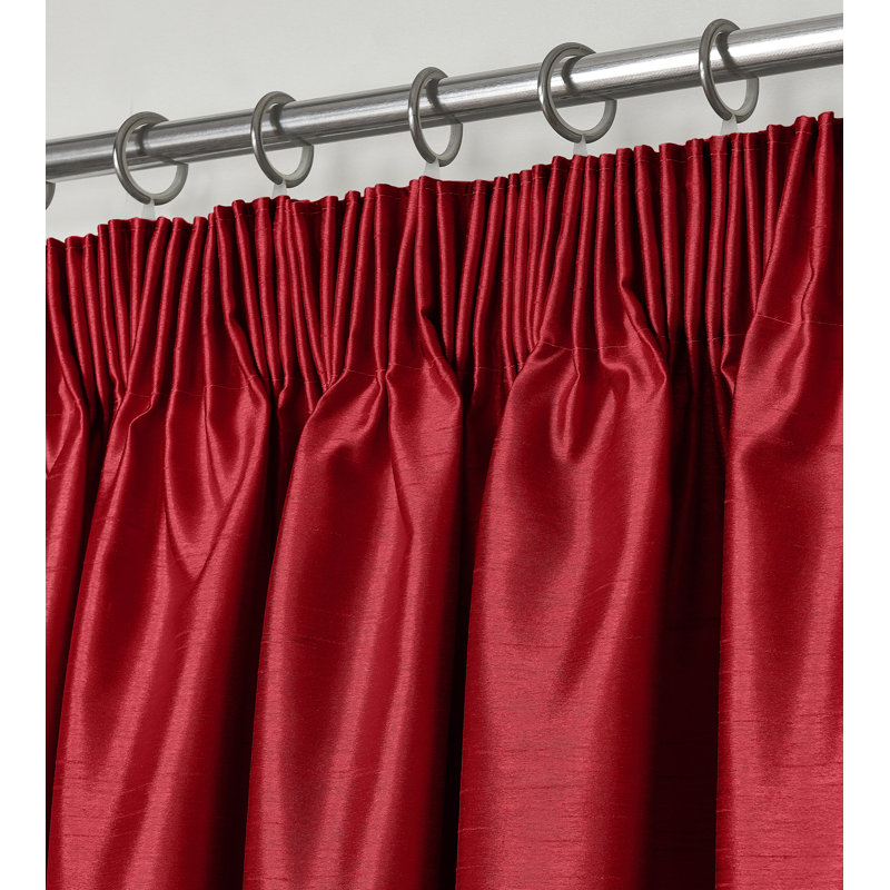 Gulya Curtain, Red, 66cm Width x 90cm Drop