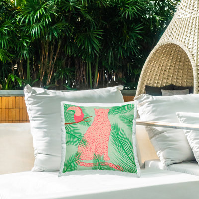 Coussin Cheetah & Toucan