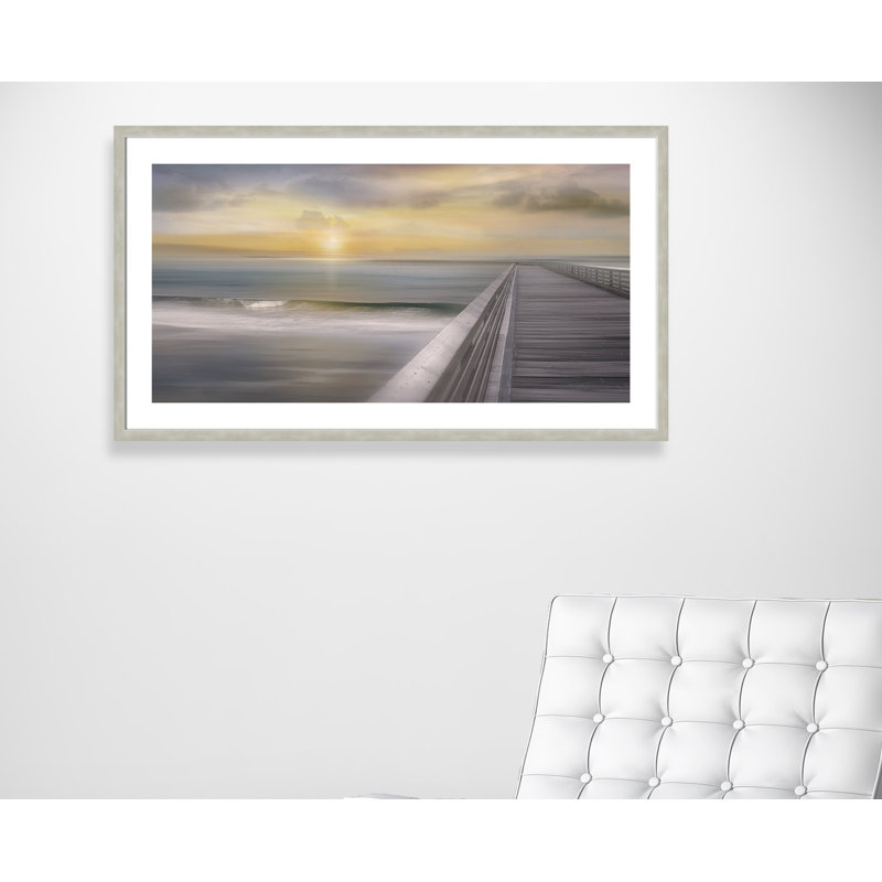 «Sundown», reproduction d'impression encadrée, Argent chaleureux