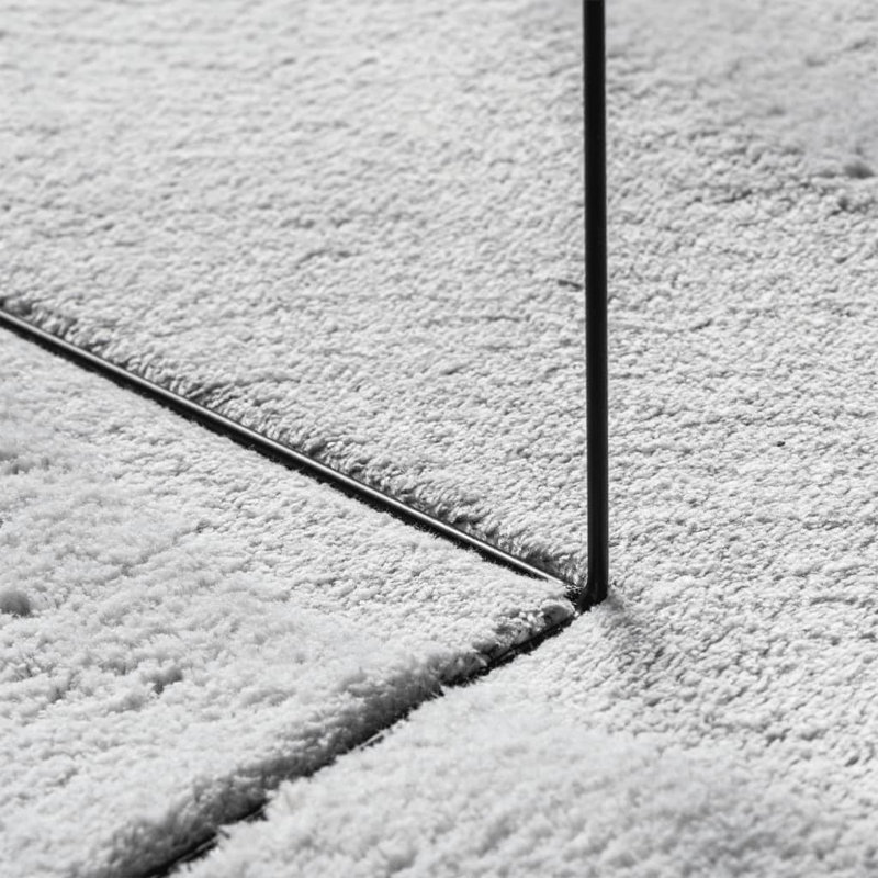 Rug "HUARTE" Short Pile Soft and Washable Grey, Square 160cm