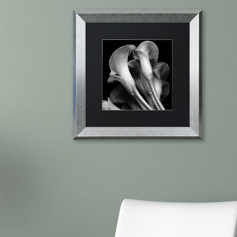« lillies », reproduction d’art sur toile encadrée, H 11 po x l 14 po x P 0,5 po