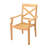 9 Pcs Grade-A Teak Wood Dining Set: 72" Round Table  Damarrea Stacking Arm Chairs #11GR1708-969205270