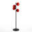 Apex Black Glass Globe Floor Lamp