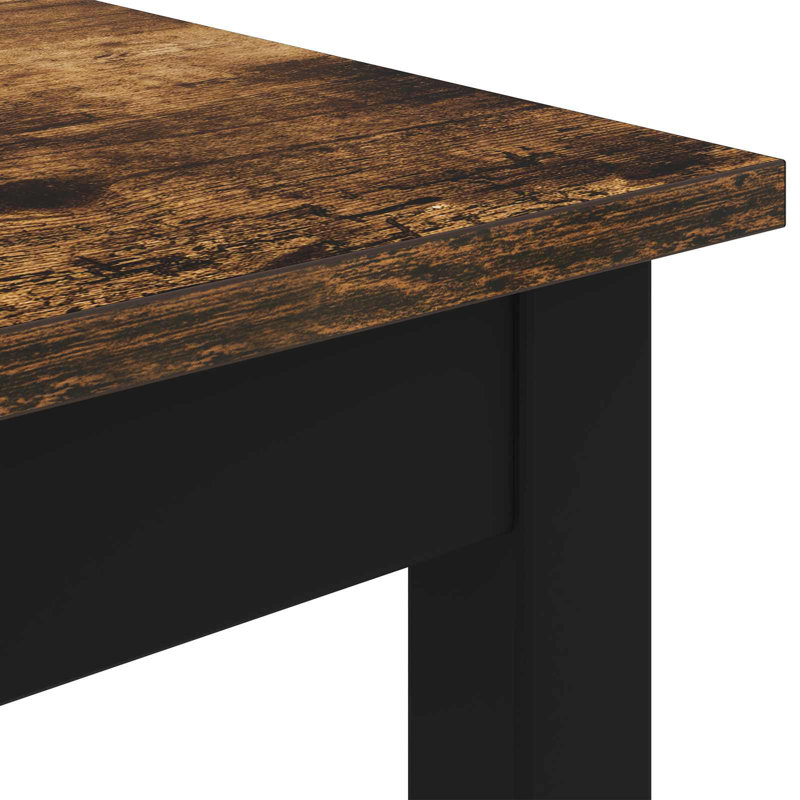 Standing Bar Table Engineered Wood, 105cmH x 110cmL x 110cmW, Walnut